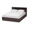 Baxton Studio Larsine Modern Brown Finished Queen Size Platform Storage Bed 148-8260 - alternate 1